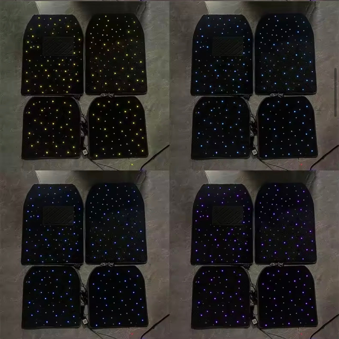 RGB STARLIGHT FOOT FLOOR MAT