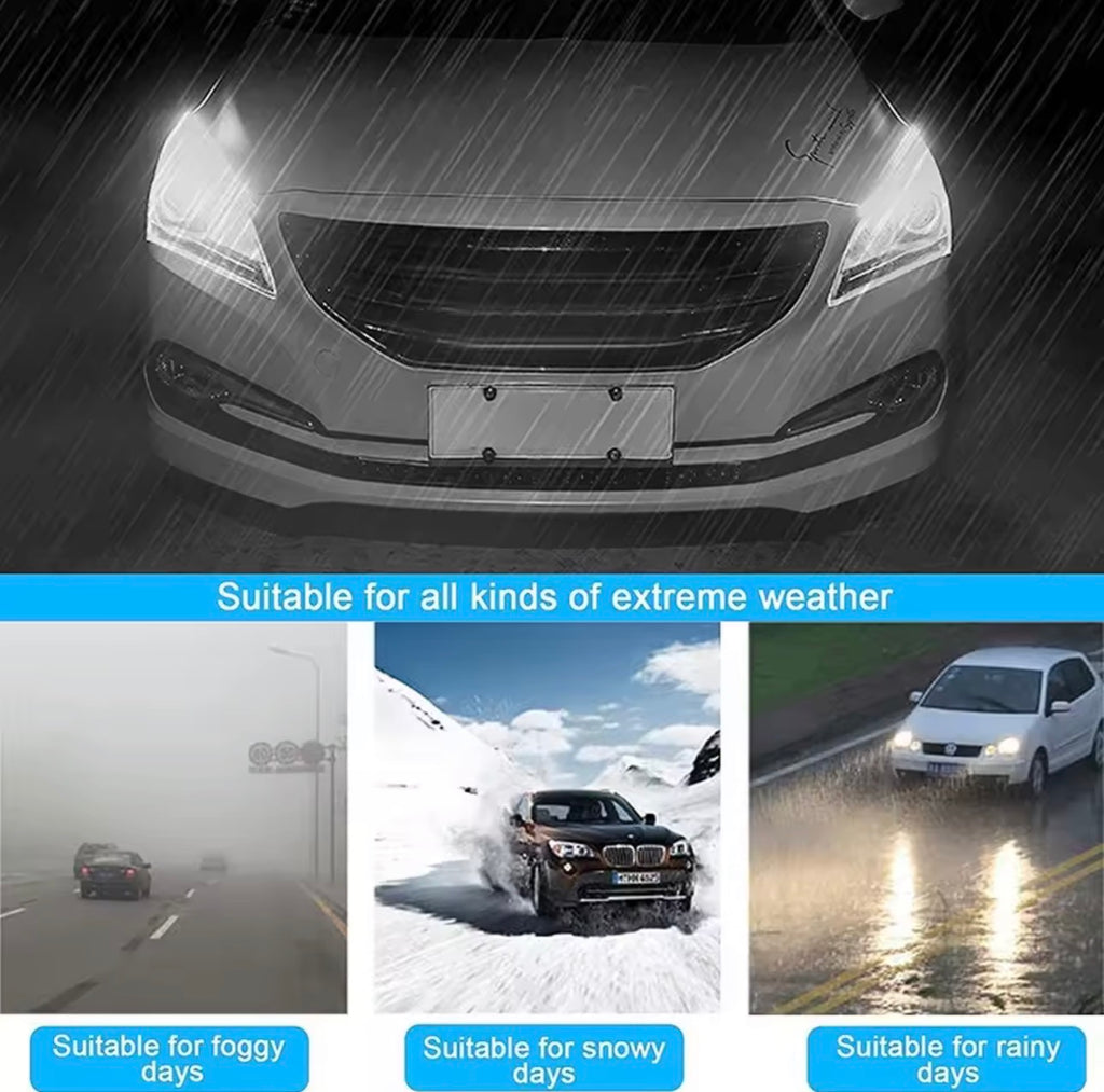 2pcs 12V LED DRL Car Daytime Running Light Flexible Waterproof Strip Auto Headlights White Turn Signal Yellow Brake Flow Lights