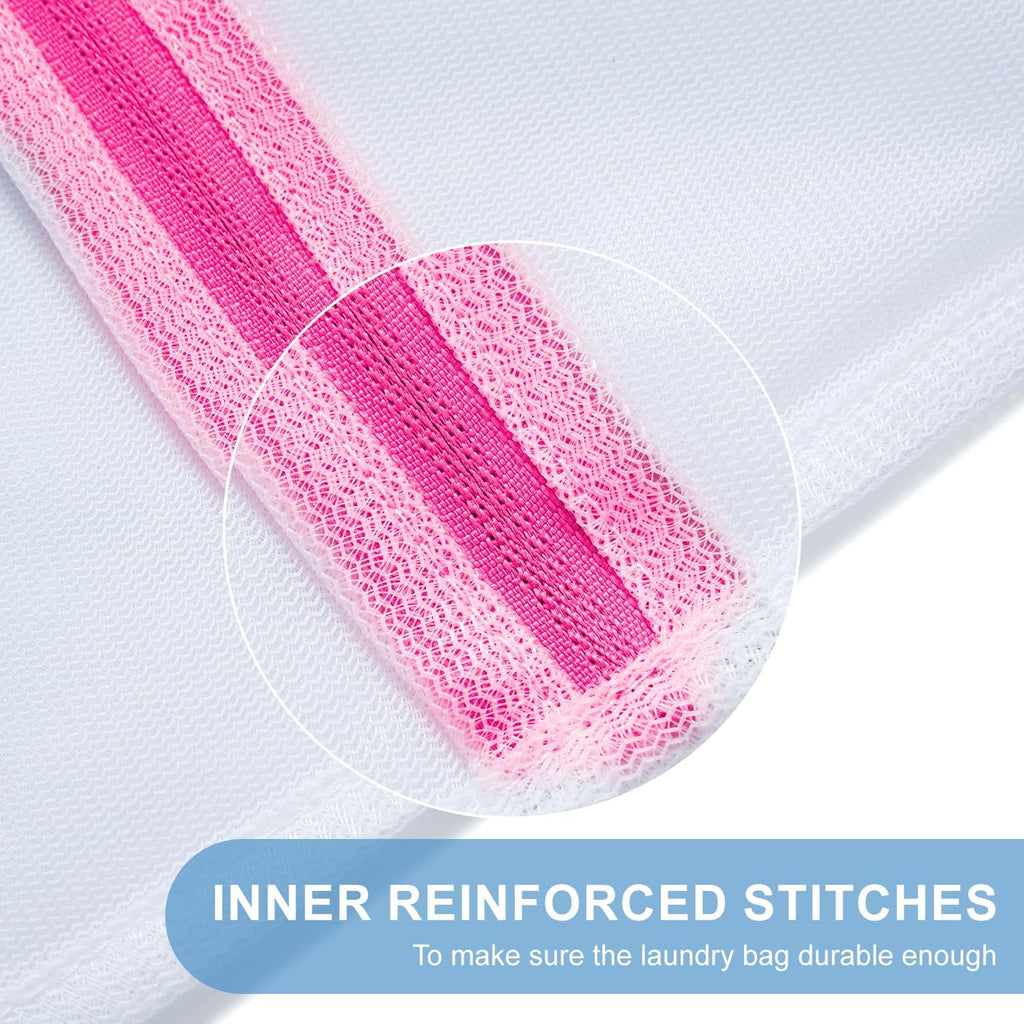 Mesh Laundry Bags, Washing Machine Wash Bags, Reusable and Durable Mesh Wash Bags for Delicate Blouse, Hosiery, Underwear, Bra, Lingerie and Baby Clothes, Great for Travel Storage Organization