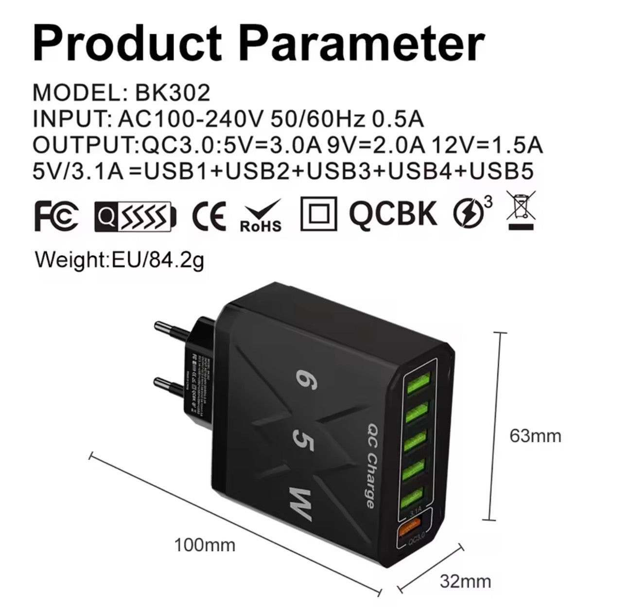 UK to European Plug Adapter!