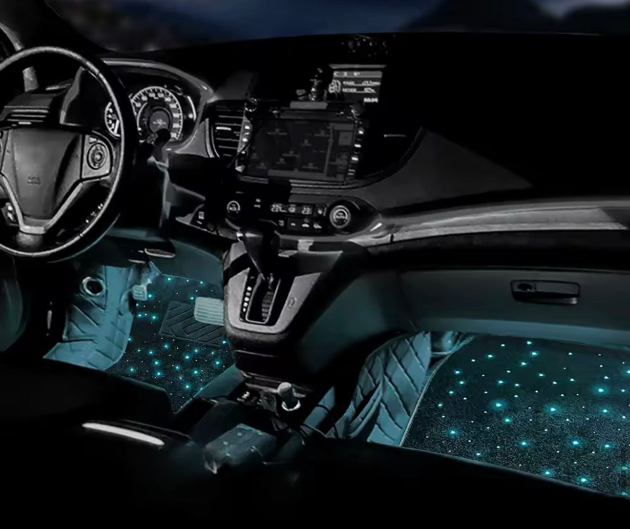 RGB STARLIGHT FOOT FLOOR MAT