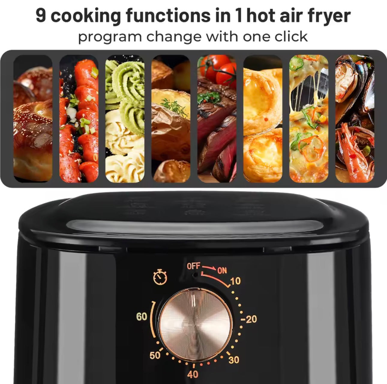 5.5L LOW FAT LARGE AIR FRYER